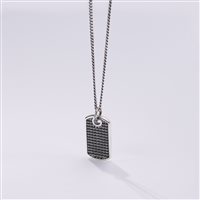 Collar Mabina Hombre COLLANA IN ARGENTO BRUNITO in Plata Zirconia 553387 - 553387